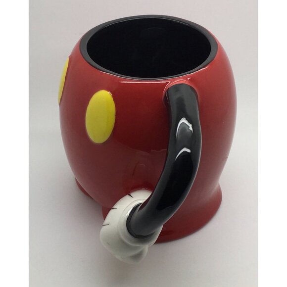 Disney Mug  Cup Mickey Mouse Red Pants Body Part Coffee Tea Jerry Leigh Orlando - Picture 2 of 4